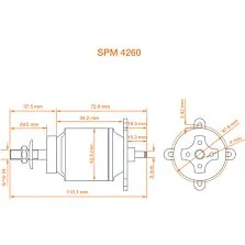 Spektrum Accessories Avian 4260-480Kv Outrunner Brushless Motor