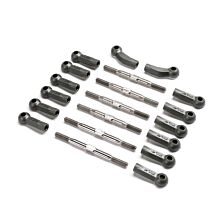 Team Losi Racing HD Turnbuckle Kit, Titanium: 22X