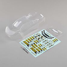 Team Losi Racing 1/10 Clear Body Set with Stickers: 22T 4.0