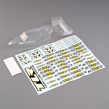 Team Losi Racing Ultra Lightweight Body & Wing, Clear: 22 5.0