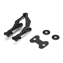 Team Losi Racing Rear Wing Stay and Washers: 22-4 2.0