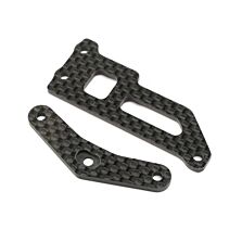 Team Losi Racing Carbon Brace and Servo Top Plate: 22X-4