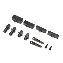 Team Losi Racing Carbon Tab Battery Mount Set: 22X-4