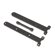 Team Losi Racing Carbon Chassis Brace Supports, 1.5 &amp; 3.5mm: 22X-4