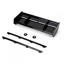 Team Losi Racing Wing, Black: 8IGHT 3.0