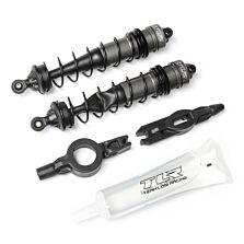 Team Losi Racing Rear Shock Set, 123mm, Assembled (2): 8X