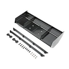 Team Losi Racing 1/5 Wing and Wicker Bills, Black: 5IVE-B