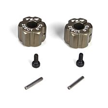 Team Losi Racing Rear Hex, Standard Width, Aluminum: 22SCT