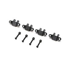 Team Losi Racing Aluminum Lower Shock Mount, Black: Mini LMT (4)