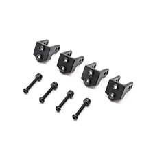 Team Losi Racing Aluminum Upper Shock Mount, Black: Mini LMT (4)