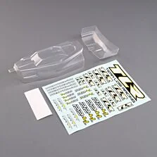 Team Losi Racing Lightweight Low Profile Body Wing, Clear: 22-4 2.0
