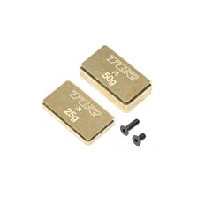 Team Losi Racing Rear Brass Plate Set: 22 4.0
