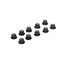 Team Losi Racing M3 Flanged Aluminum Lock Nuts, Black (10)