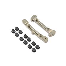 Team Losi Racing Offset Adjustable Rear Pivot Brace with Inserts: 8 4.0 Tuning Kit