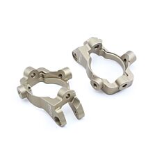 Team Losi Racing Front Spindle Carrier Set, 15 Degree, Aluminum: 5B, 5T