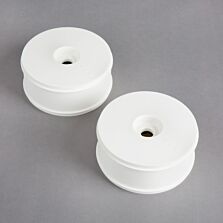 Team Losi Racing Dish Wheel, White (2): 5IVE B