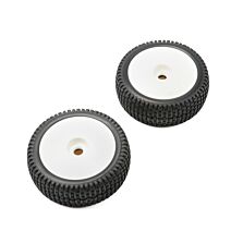 Team Losi Racing 1/5 Mounted Wheel and Tire, White (2): 5IVE-B