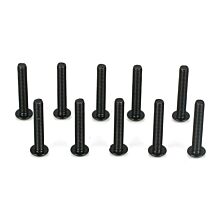 Team Losi Racing Button Head Screws, M3 x 18mm (10)