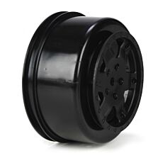 Team Losi Racing 1/10 Front/Rear SCT 2.2/3.0 Wheels, 12mm Hex, Black (2): 22 SCT