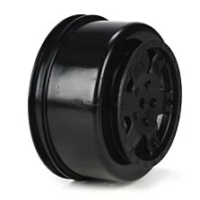 Team Losi Racing 1/10 Front/Rear SCT 2.2/3.0 Wheels, 12mm Hex, Black (2): 22 SCT